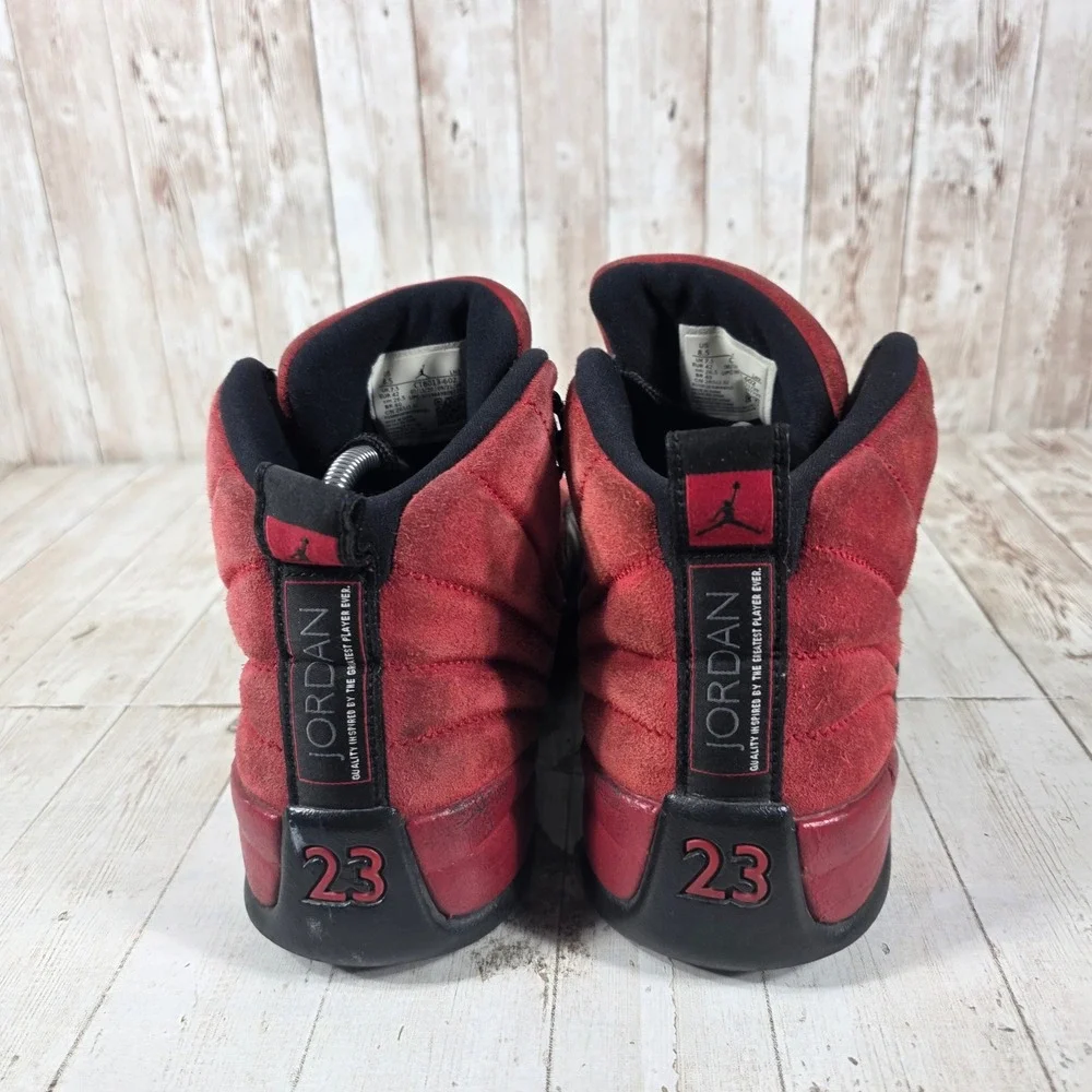 Jordan 12‎ Retro Reverse Flu Game Varsity Red Black CT8013-602 Mens 8.5